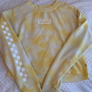 Vans cropped yellow sweater!